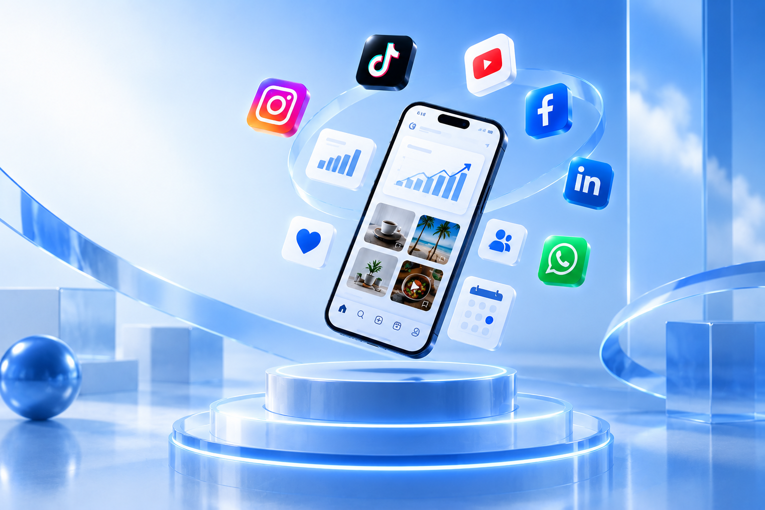 Social 99 Works content marketing dashboard preview